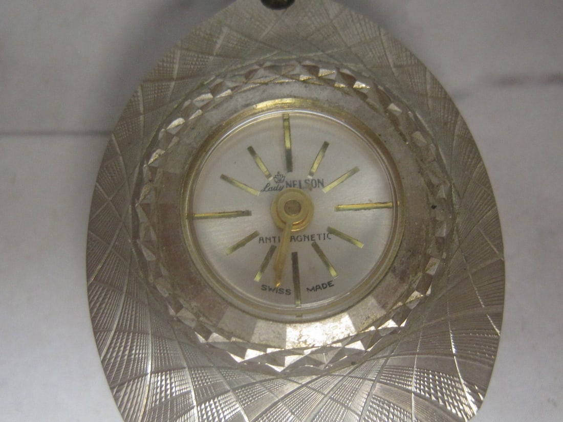 Vintage Lady Nelson Anti-Magnetic Clock Pendant - 2
