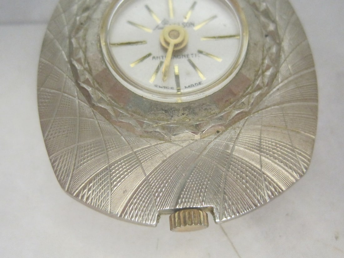 Vintage Lady Nelson Anti-Magnetic Clock Pendant - 3