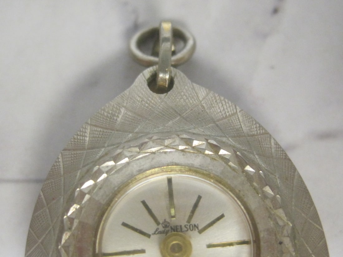 Vintage Lady Nelson Anti-Magnetic Clock Pendant - 4