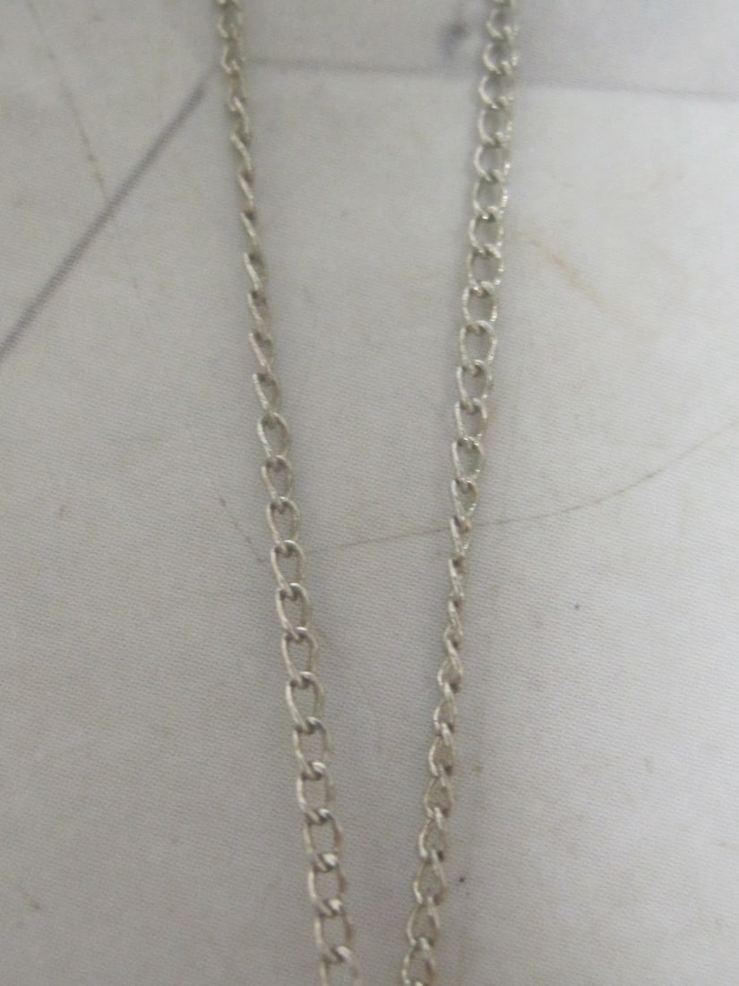 Sterling Silver Heart Pendant on 16" Sterling Silver Chain - 3