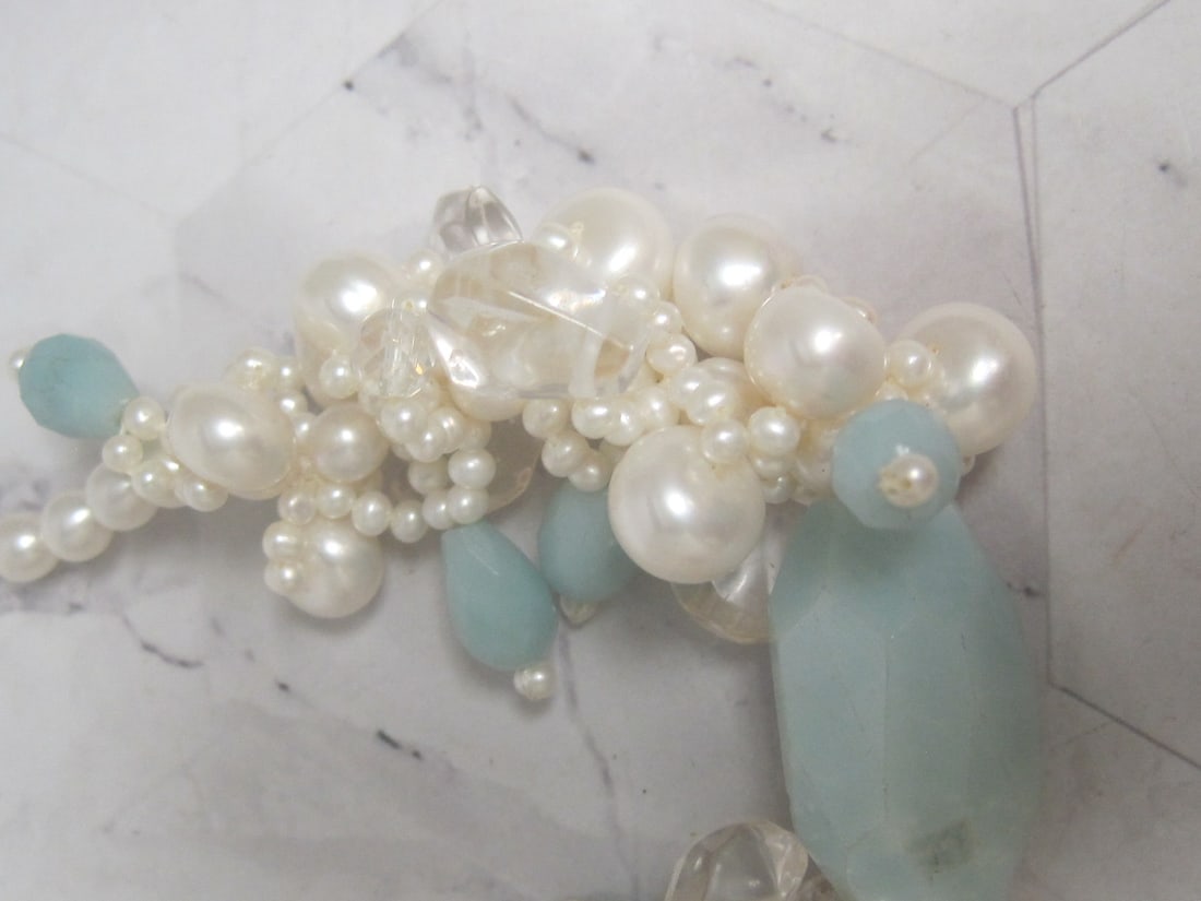 14" Beaded Necklace with Sterling Silver Clasp - 2