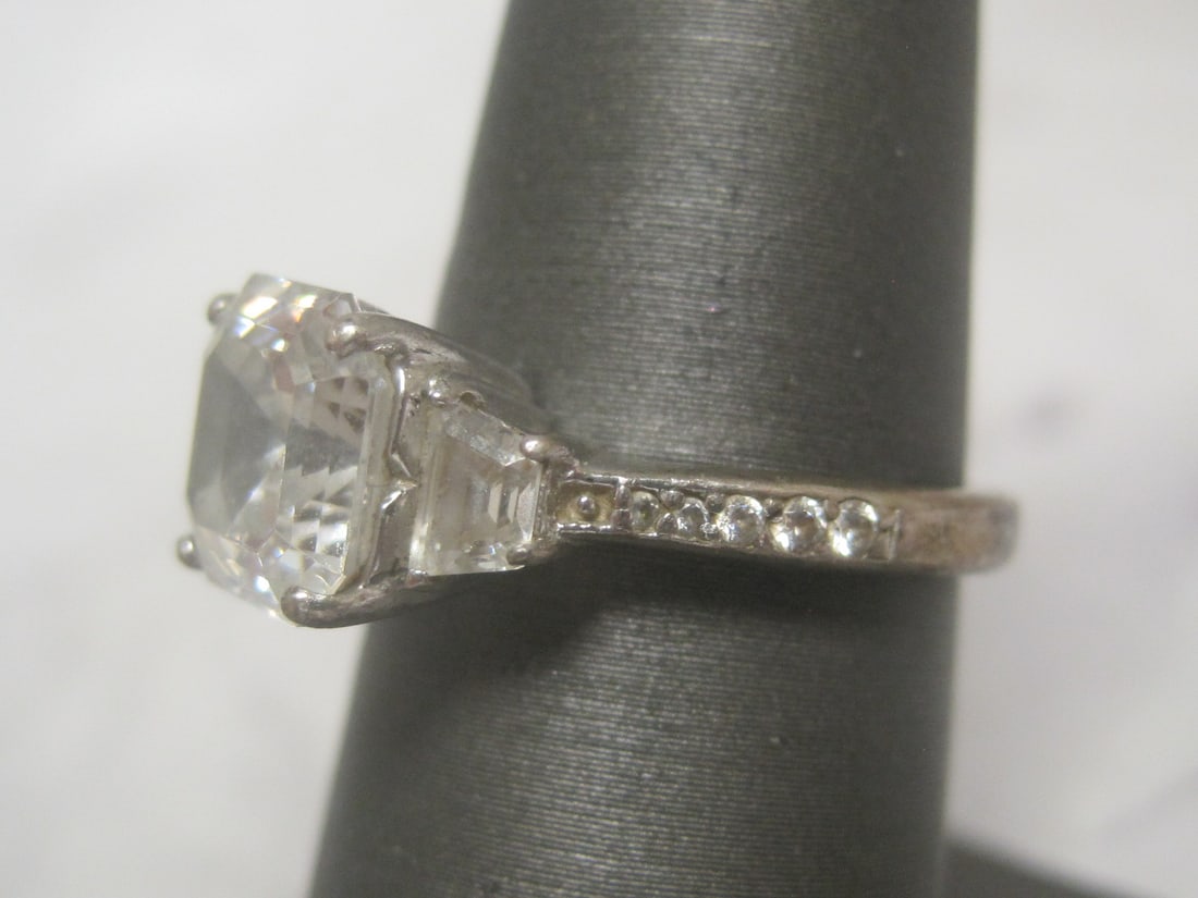 Sterling Silver CZ Ring - 2