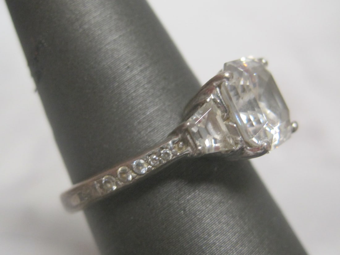 Sterling Silver CZ Ring - 3