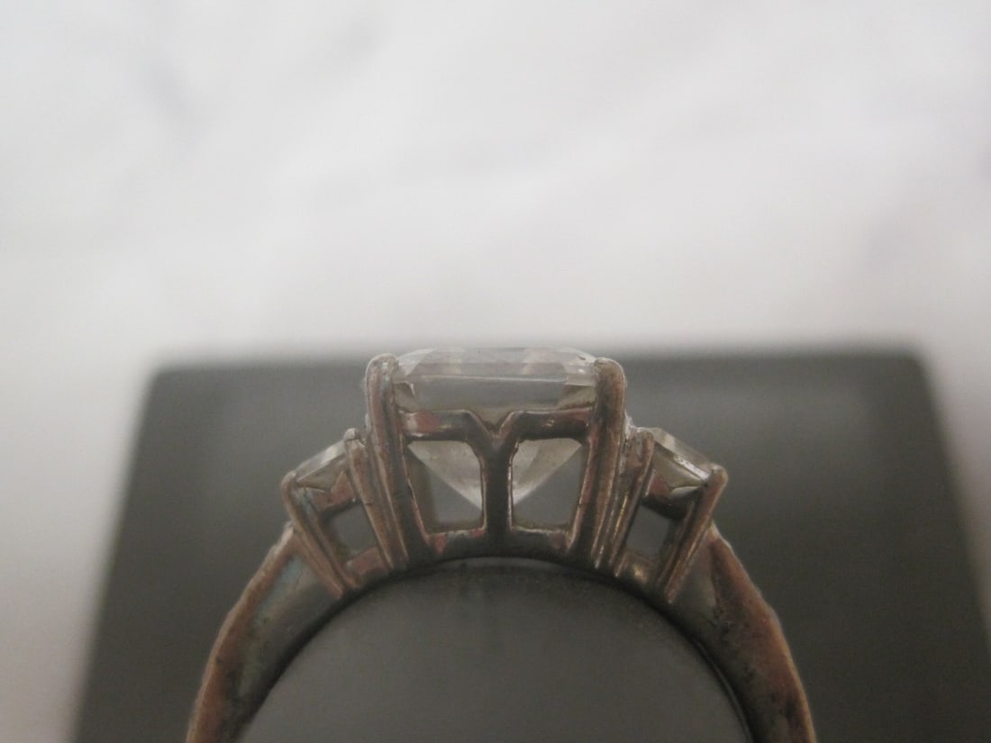Sterling Silver CZ Ring - 4