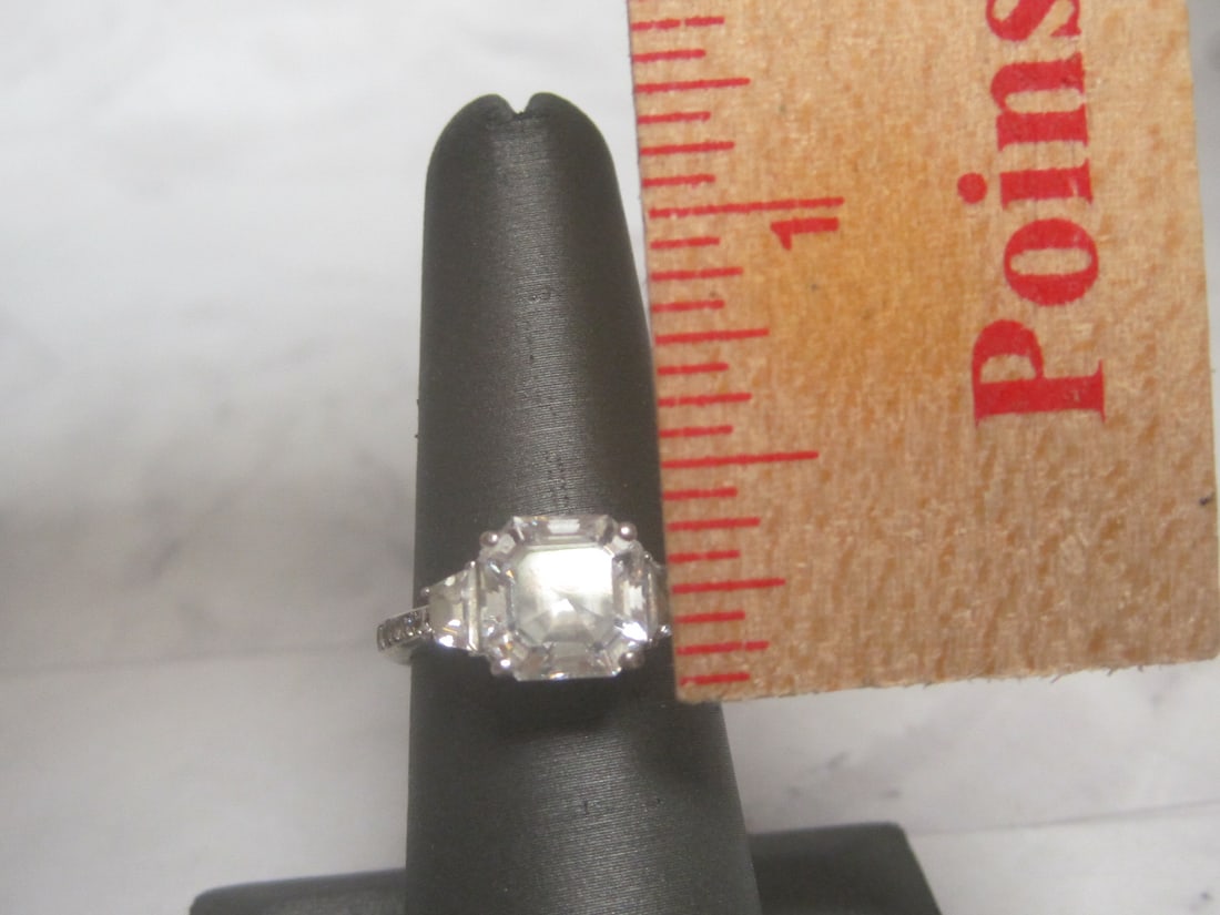 Sterling Silver CZ Ring - 5