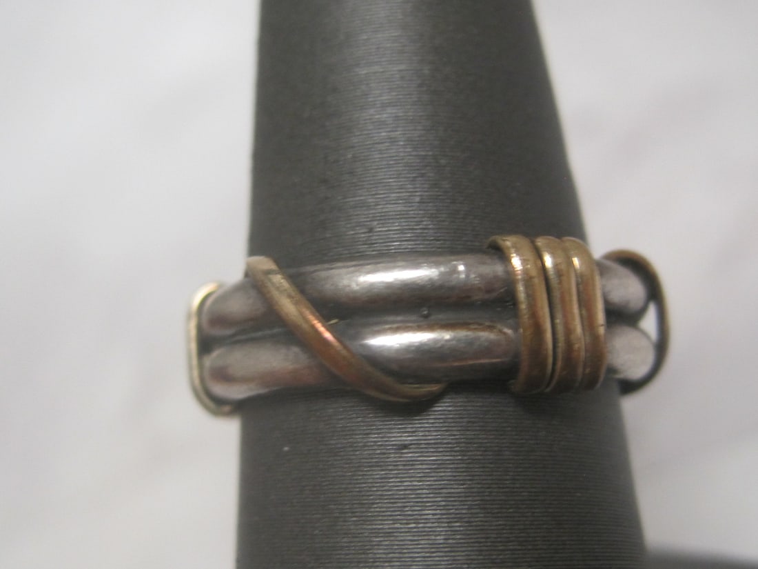 Sterling Silver & 1/20 12k Gold-Filled Band Ring - 2