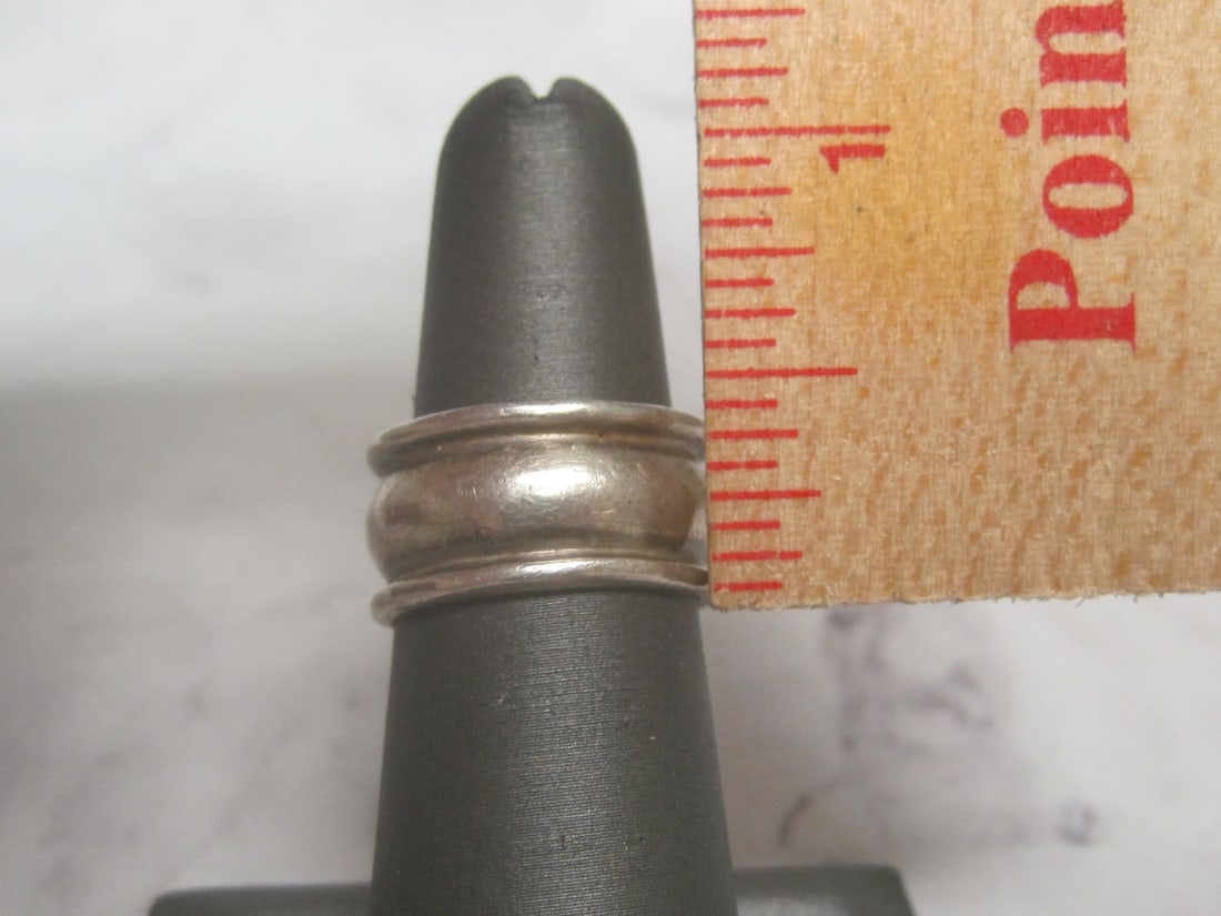 Sterling Silver Wide Band Ring - 2