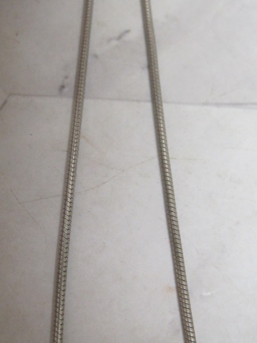 Native American Style Sterling Silver Pendant on 18" Sterling Silver Chain - 8