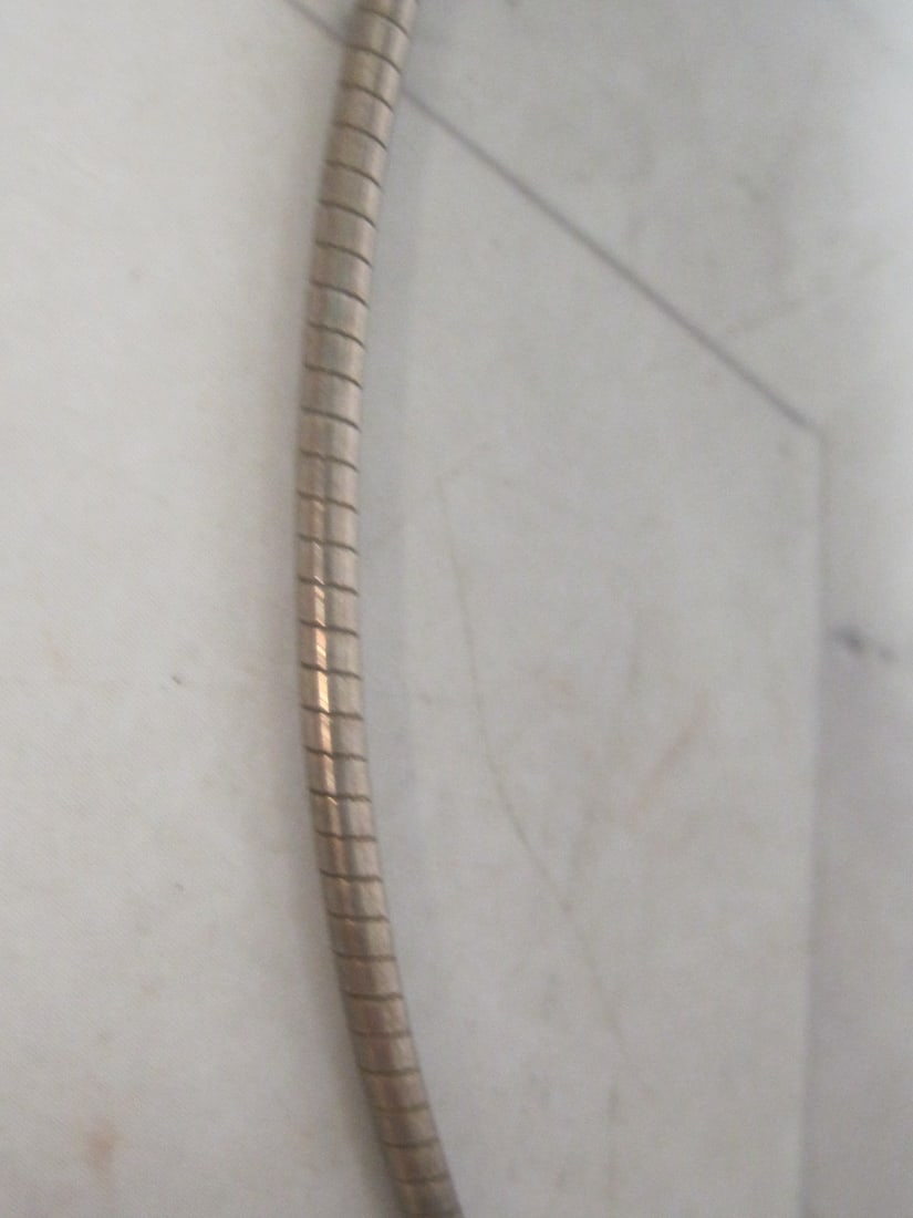 16" Sterling Silver Paolo Romeo Omega Necklace - 2