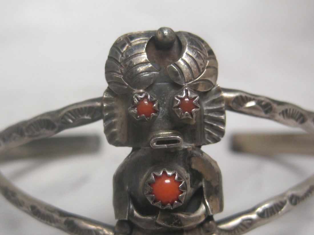 Sterling Silver Navajo Cuff Bracelet - 2