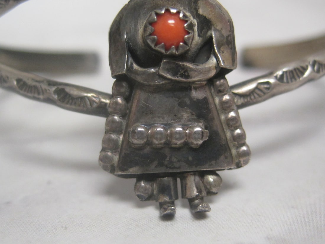 Sterling Silver Navajo Cuff Bracelet - 3