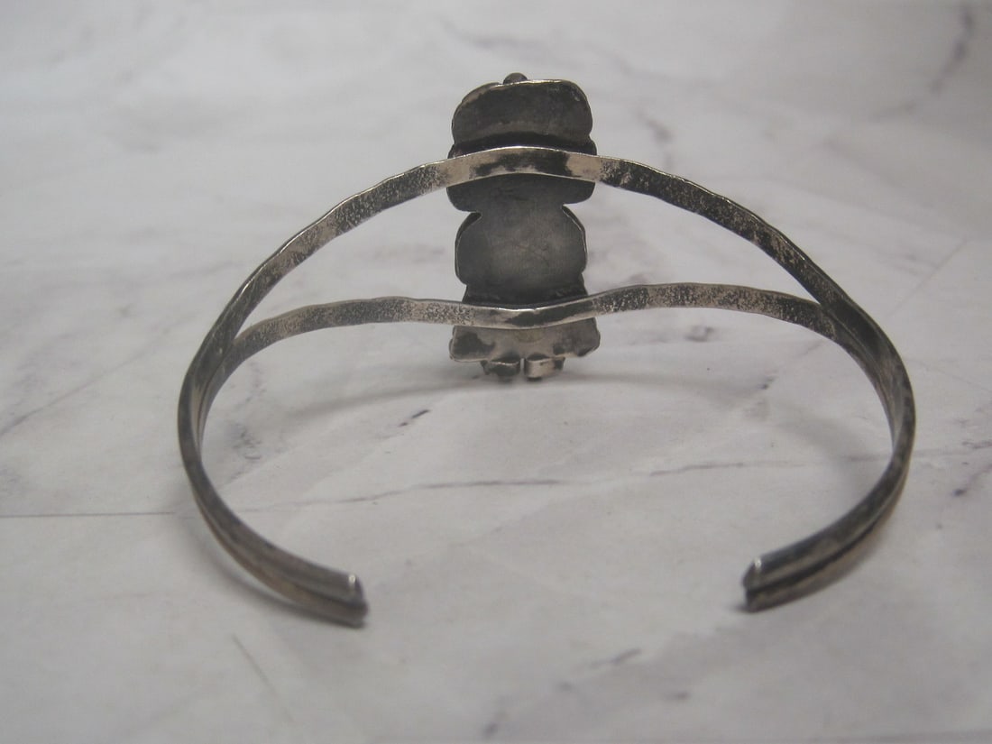 Sterling Silver Navajo Cuff Bracelet - 4