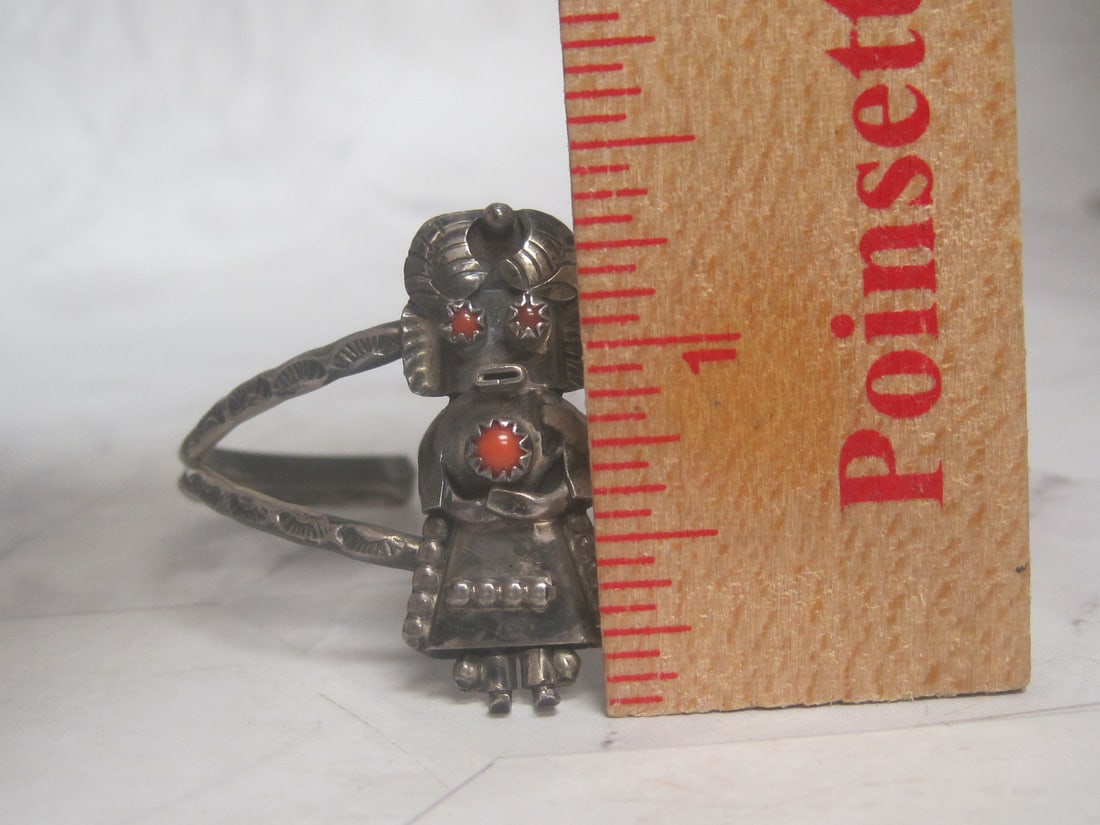 Sterling Silver Navajo Cuff Bracelet - 6
