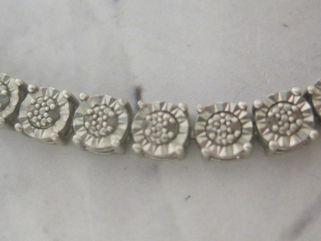 7" Sterling Silver Bracelet - 2