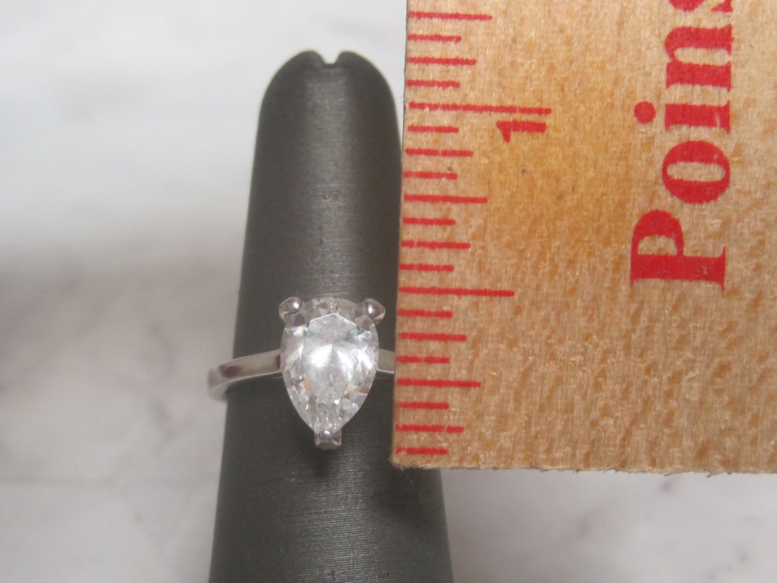 Sterling Silver CZ Ring - 4