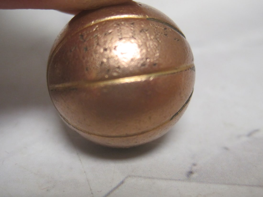 Antique 1946-1947 1/15 10k Gold-Filled Basketball Charm - 3