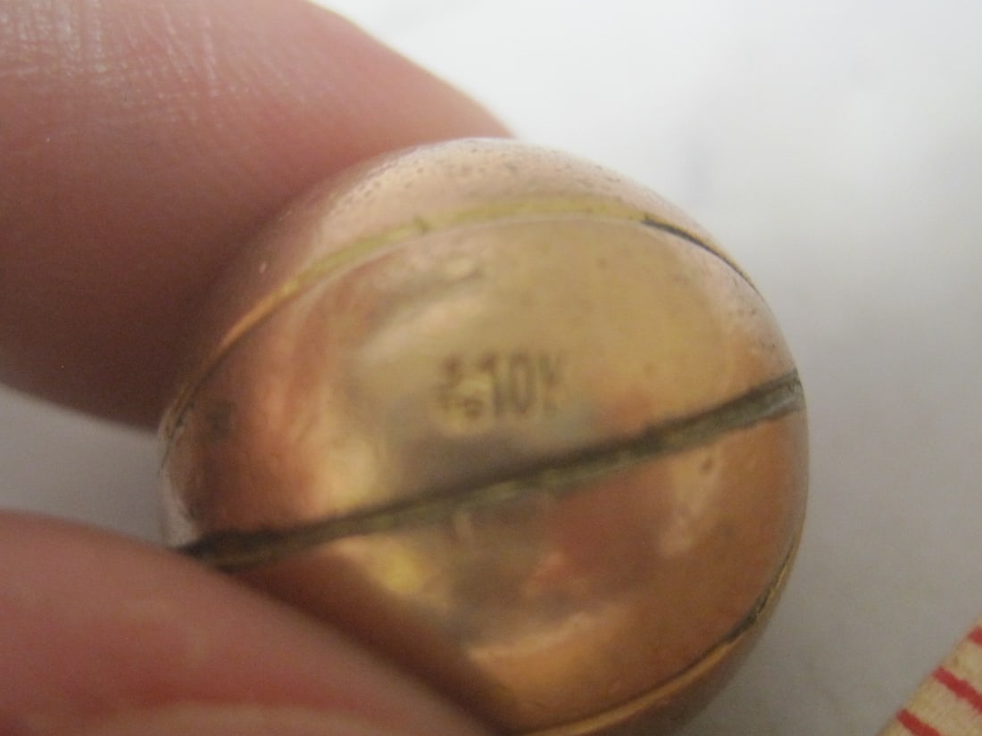Antique 1946-1947 1/15 10k Gold-Filled Basketball Charm - 4