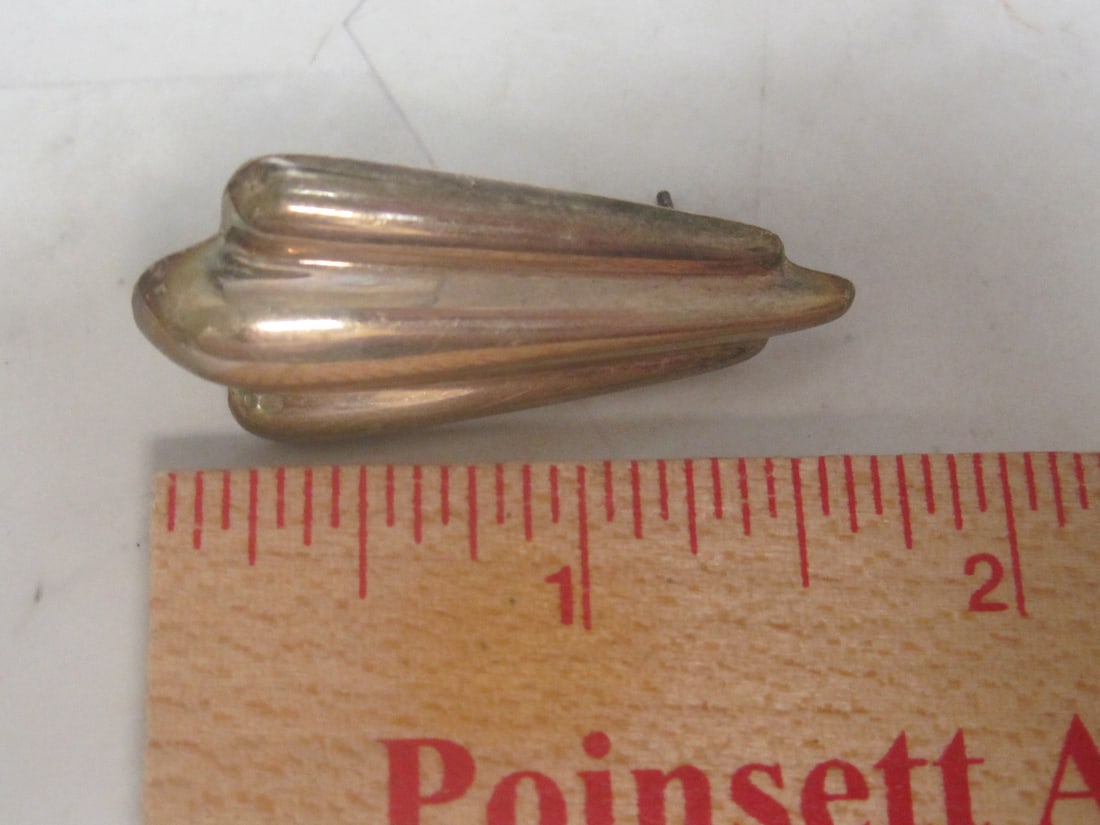 Sterling Silver Elongated Puffy Shell Earrings - 4