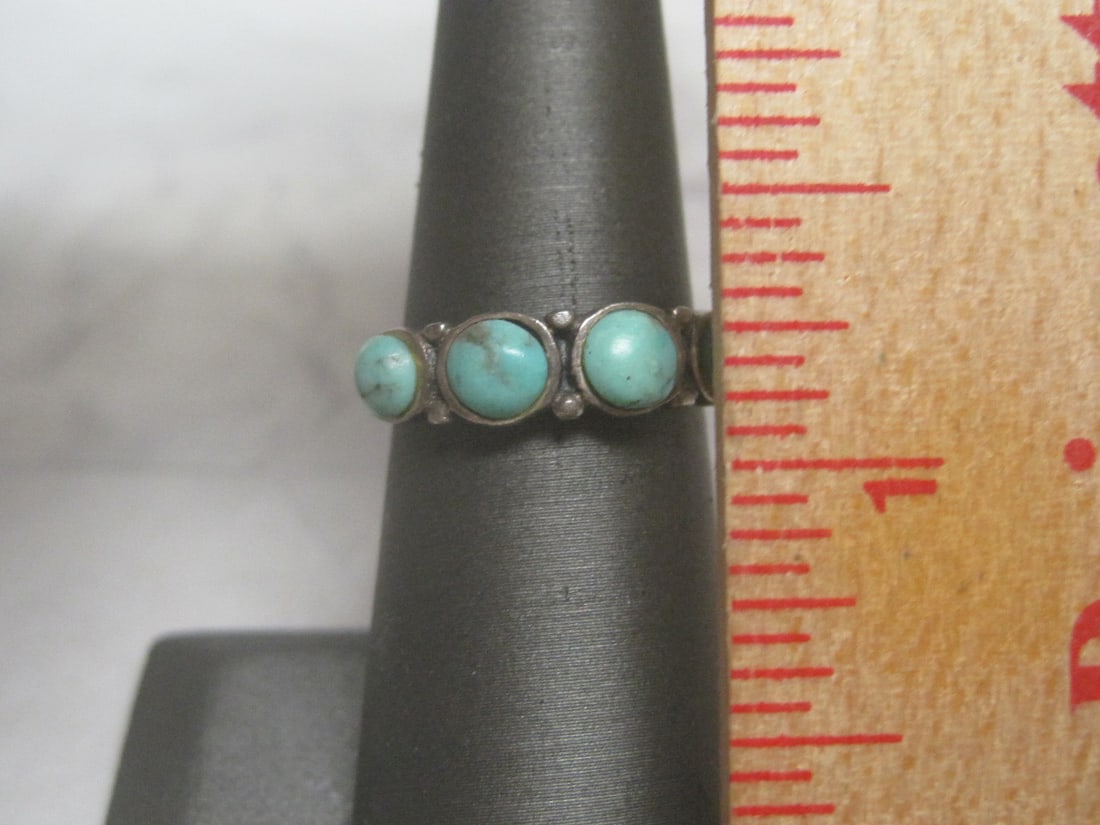 Sterling Silver Turquoise Ring - 4