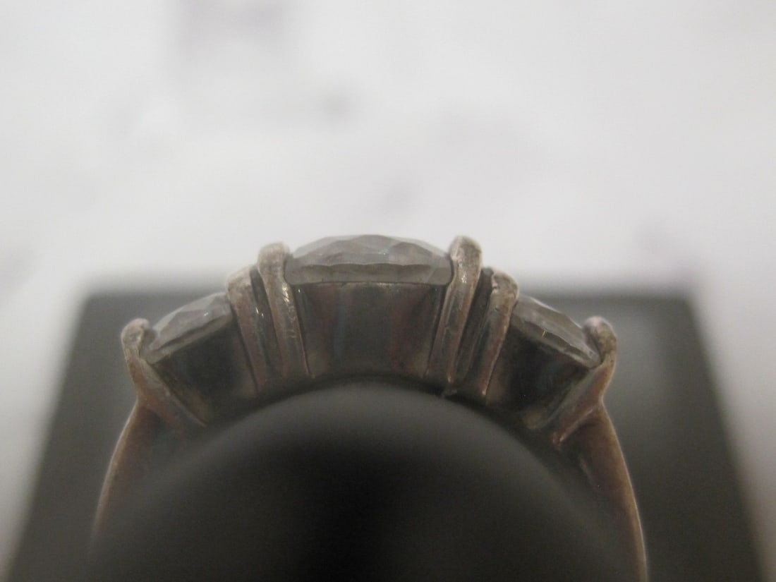 Sterling Silver CZ Ring - 4