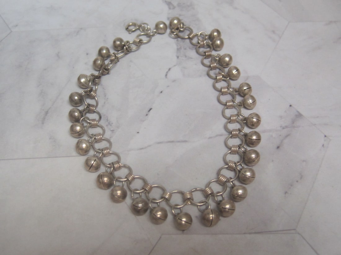 9" Sterling Silver Bohemian Style Bracelet (1 of 4)