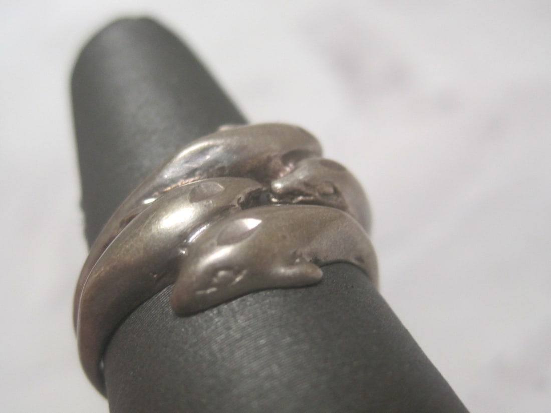 Sterling Silver Dolphin Ring - 2