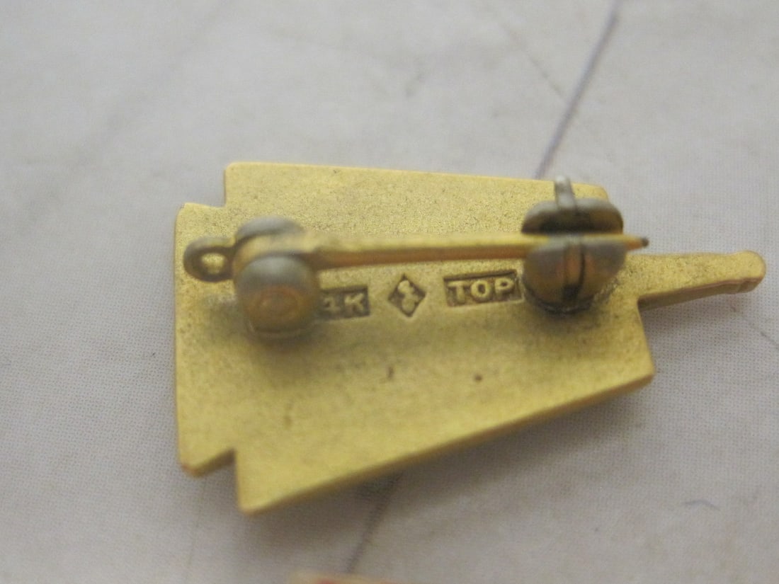 National Honor Society Lapel Pin with 14k Gold Top - 3