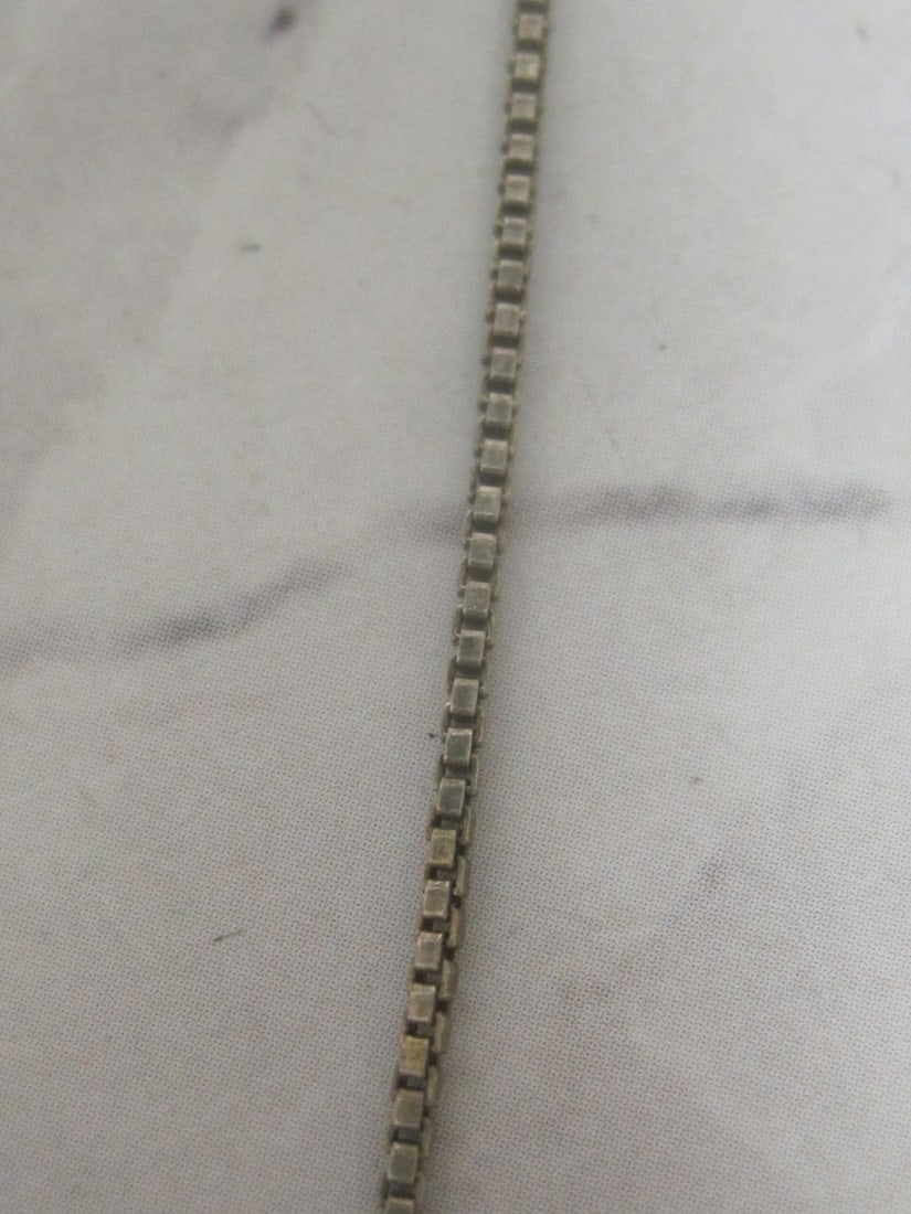 Sterling Silver CZ Cross Pendant on 16" Sterling Silver Chain - 3