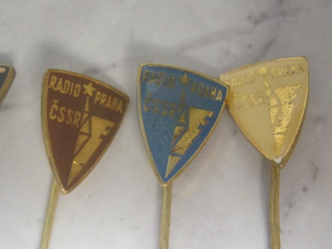 Vintage Souvenir Stick Pins from Communist Soviet Union & Germany - 2