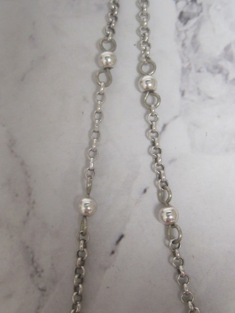 16" Brighton Silvertone Summer Love Filigree Heart Necklace - 3