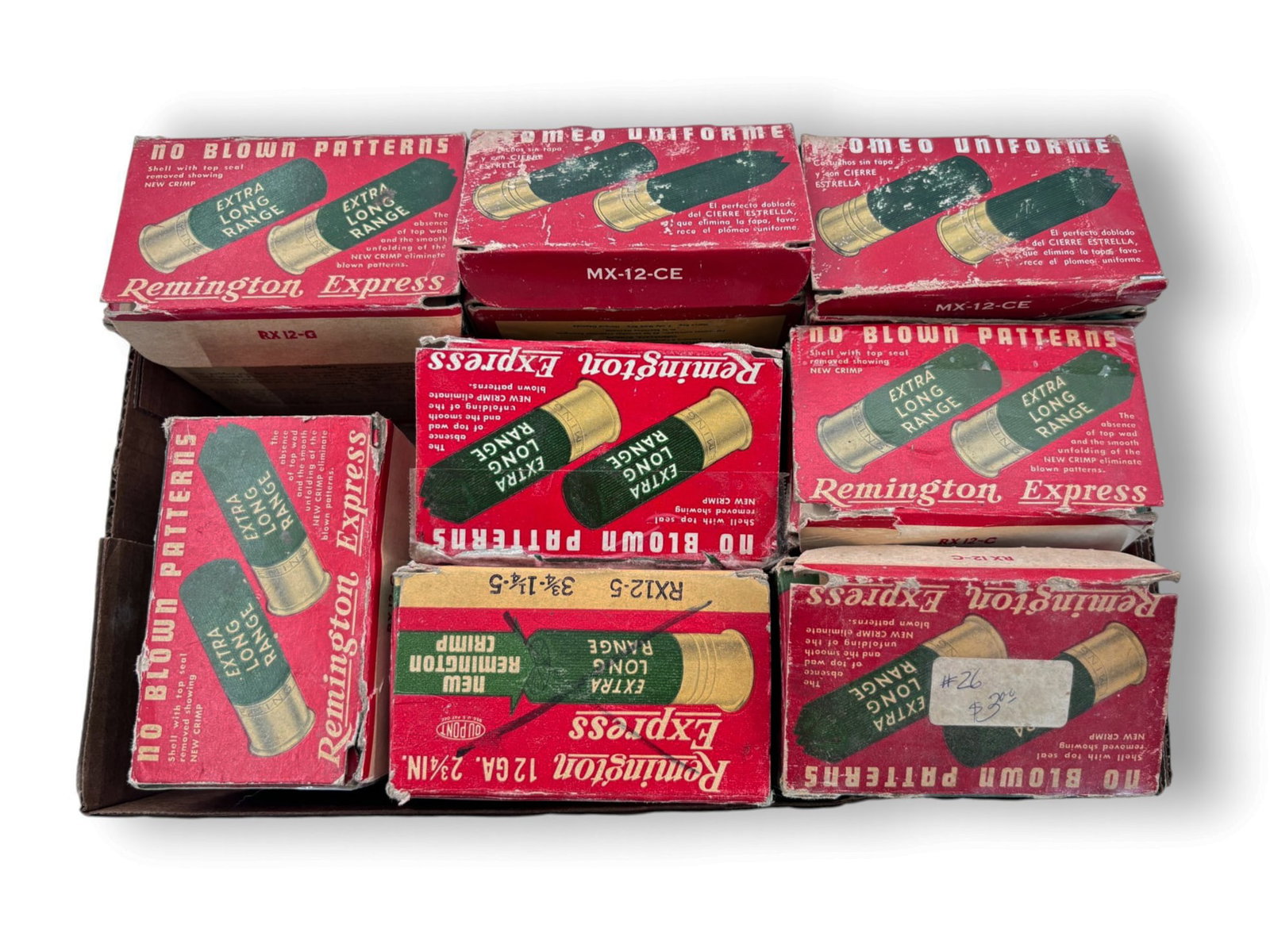 200rds. of Vintage Remington 12 GA. Shotgun Ammunition: Most of it matches what is in the box, with the exception of a few