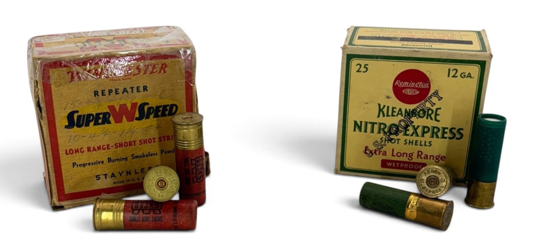 40rds. of Vintage 12 GA. & 10 GA. Various Shotgun Ammunition: Most of the 10GA Shells are paper. See Photos.