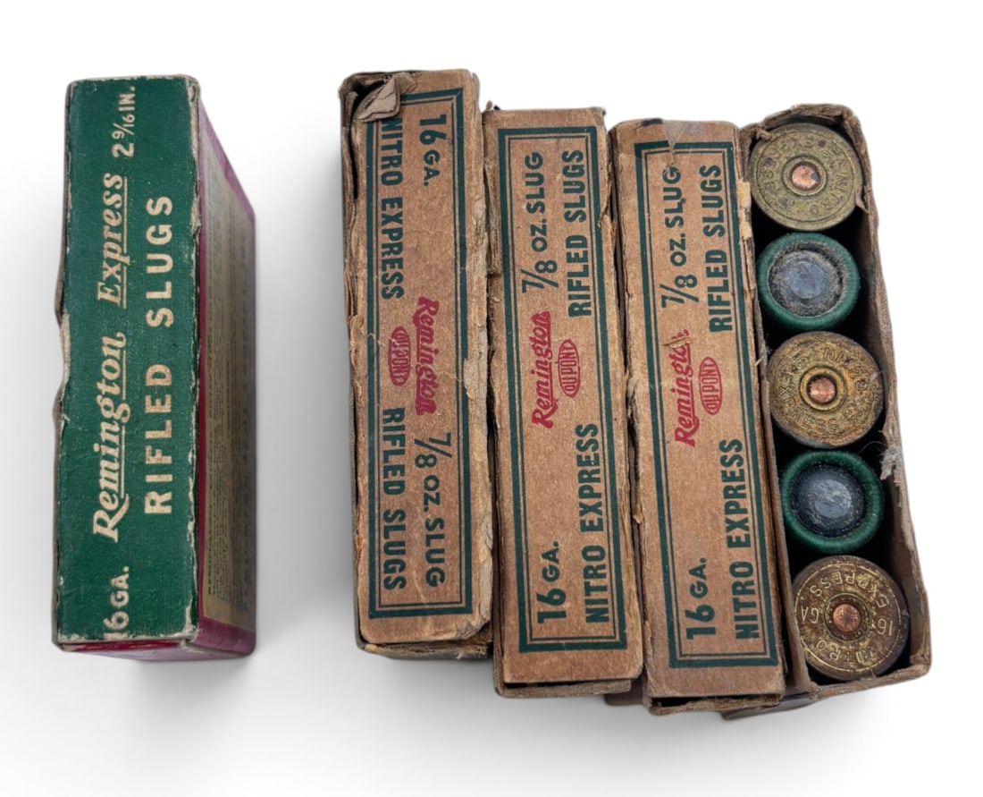 25rds. of Vintage 16 GA. Remington Shotgun Slug Ammunition - 14