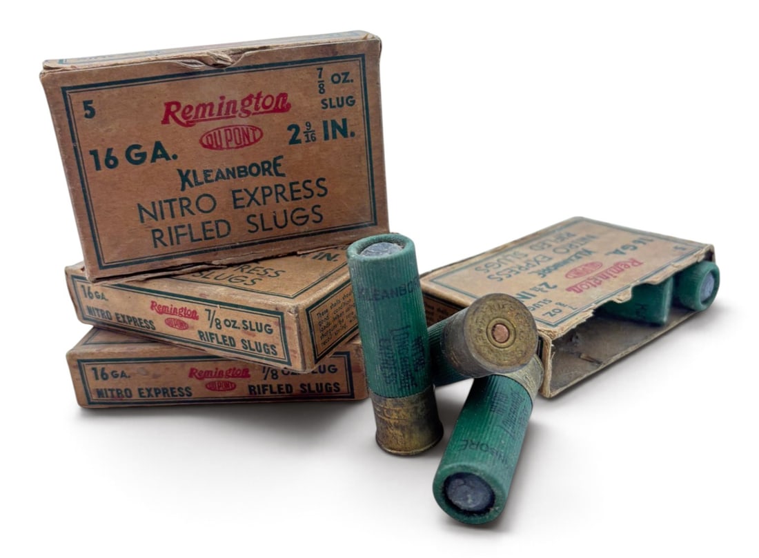 25rds. of Vintage 16 GA. Remington Shotgun Slug Ammunition - 3