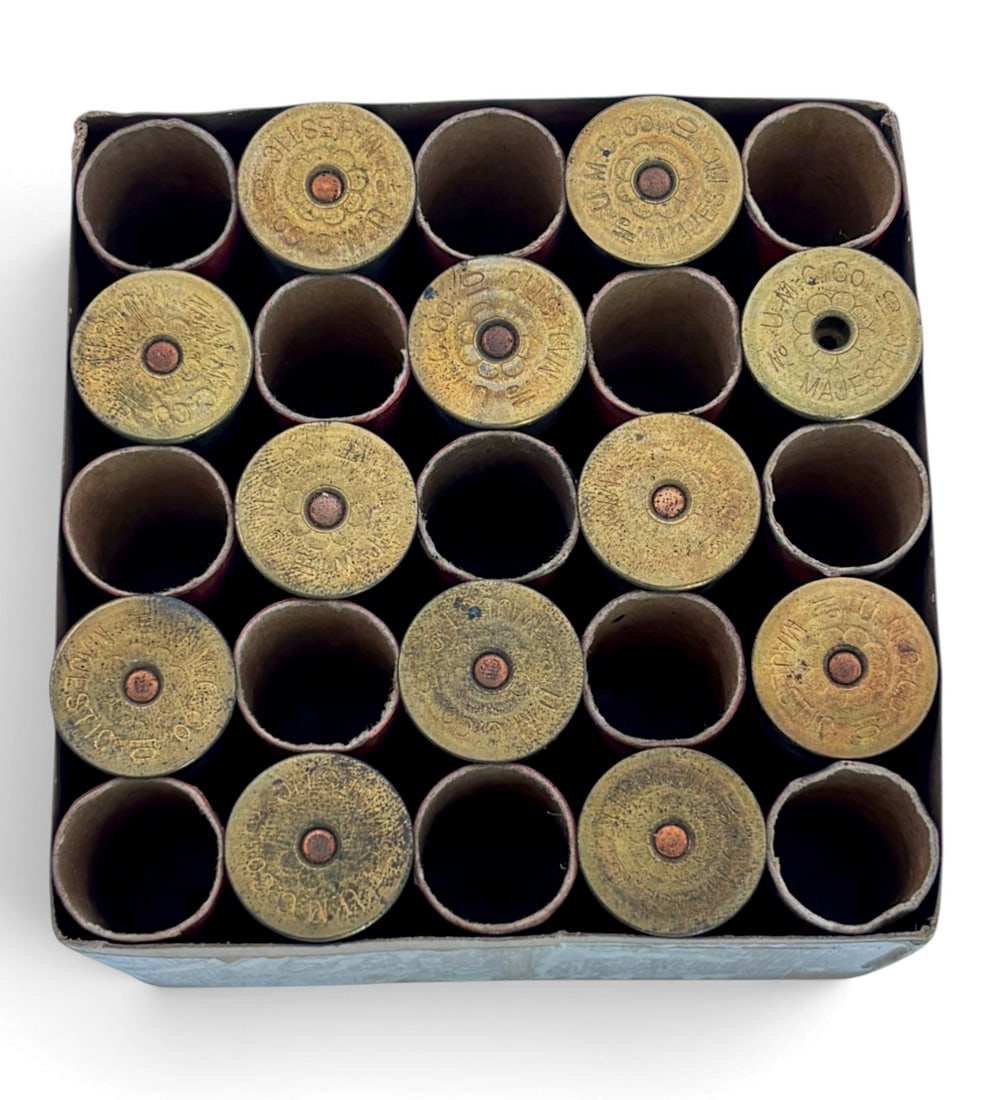 Collectible 25rds. of Unused UMC Co Majestic 10 GA. 2.5" Boxer Paper Shells in Box: See photos