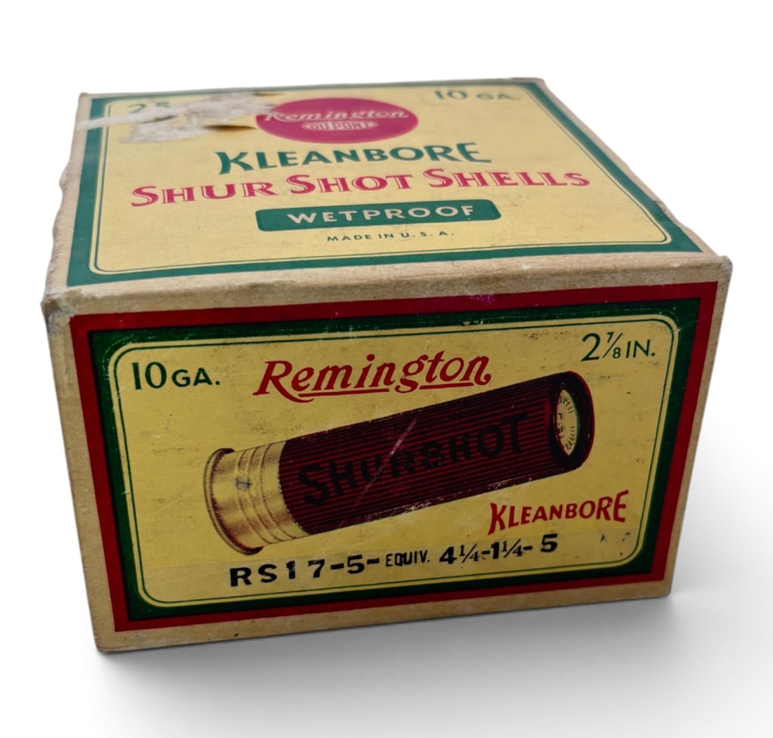 23rds. of Remington Kleanbore Shure Shot Wet-Proof 2 7/8" 10 GA. Paper Shotgun Ammunition in Box - 5