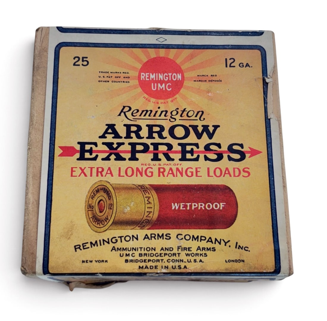 Collectible 25rds. of 12 GA. Remington UMC Arrow Express XL Range Paper Ammo in Original 2-Pc. Box - 2