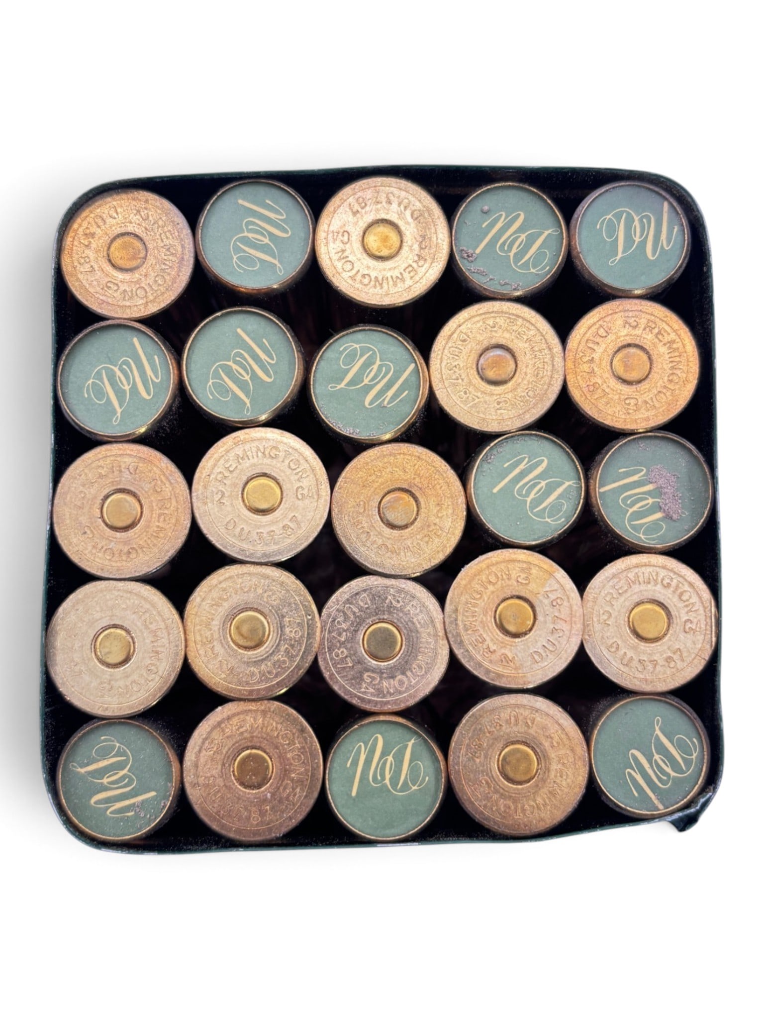 Collectible 25rds. of 12 GA. Remington Ducks Unlimited (DU) Brass Shotgun Shell Ammunition in Tin - 3