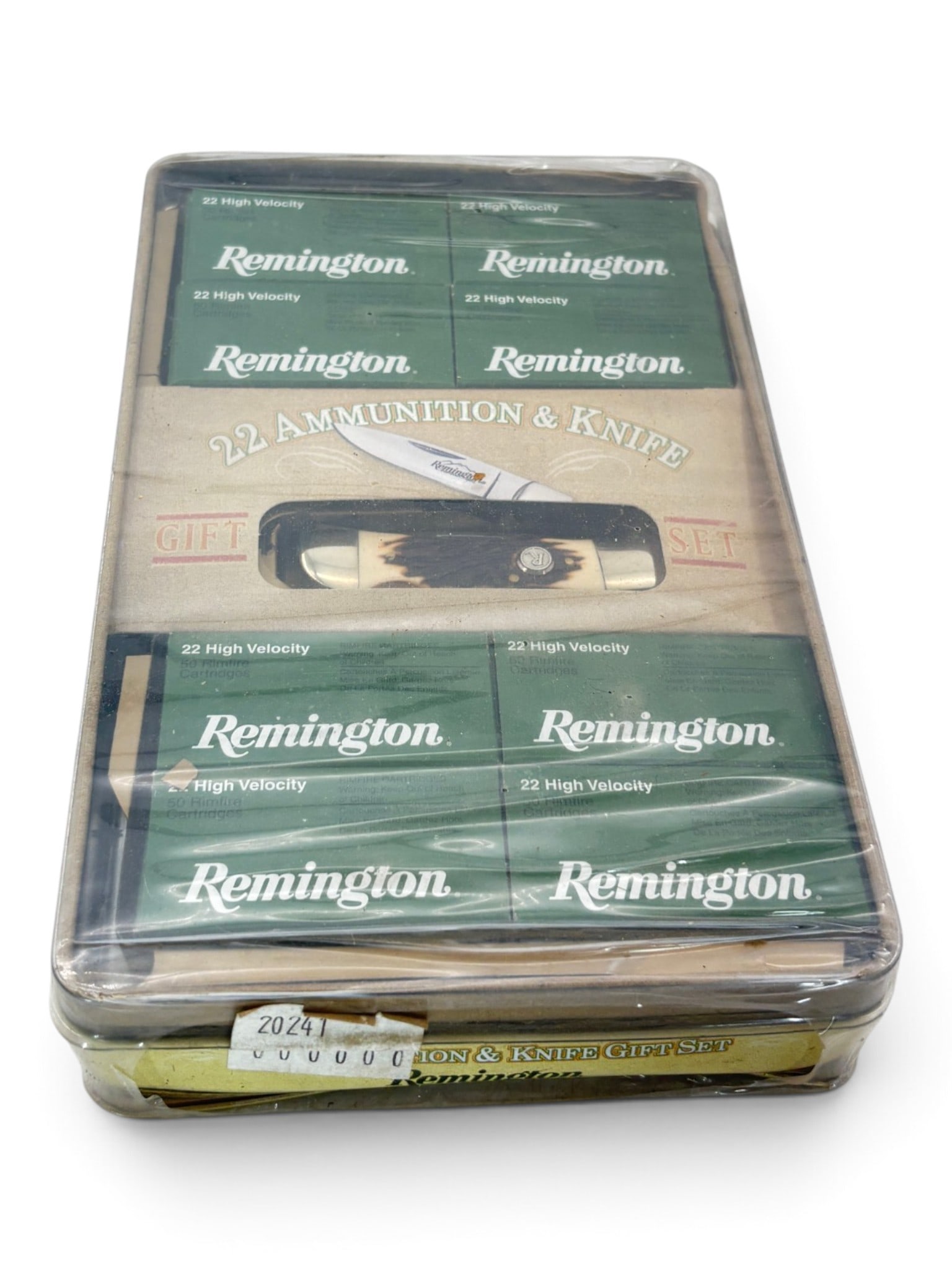 NIB Sealed Remington .22 Ammunition & Knife Collectible Tin Gift Set (1 of 3)