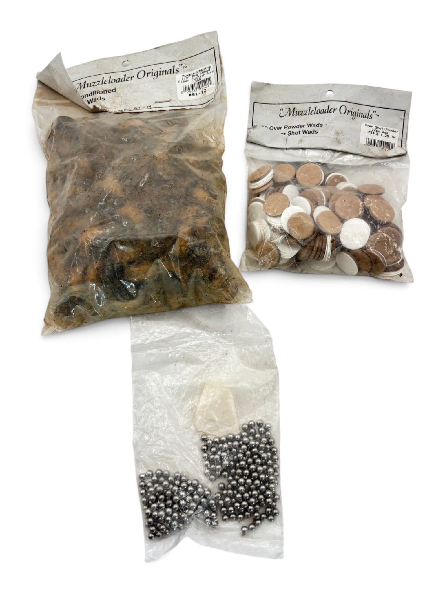 NIB 200qty. of Shtogun and Muzzle Loading Wads + Shot BB's: see photos for what all is here