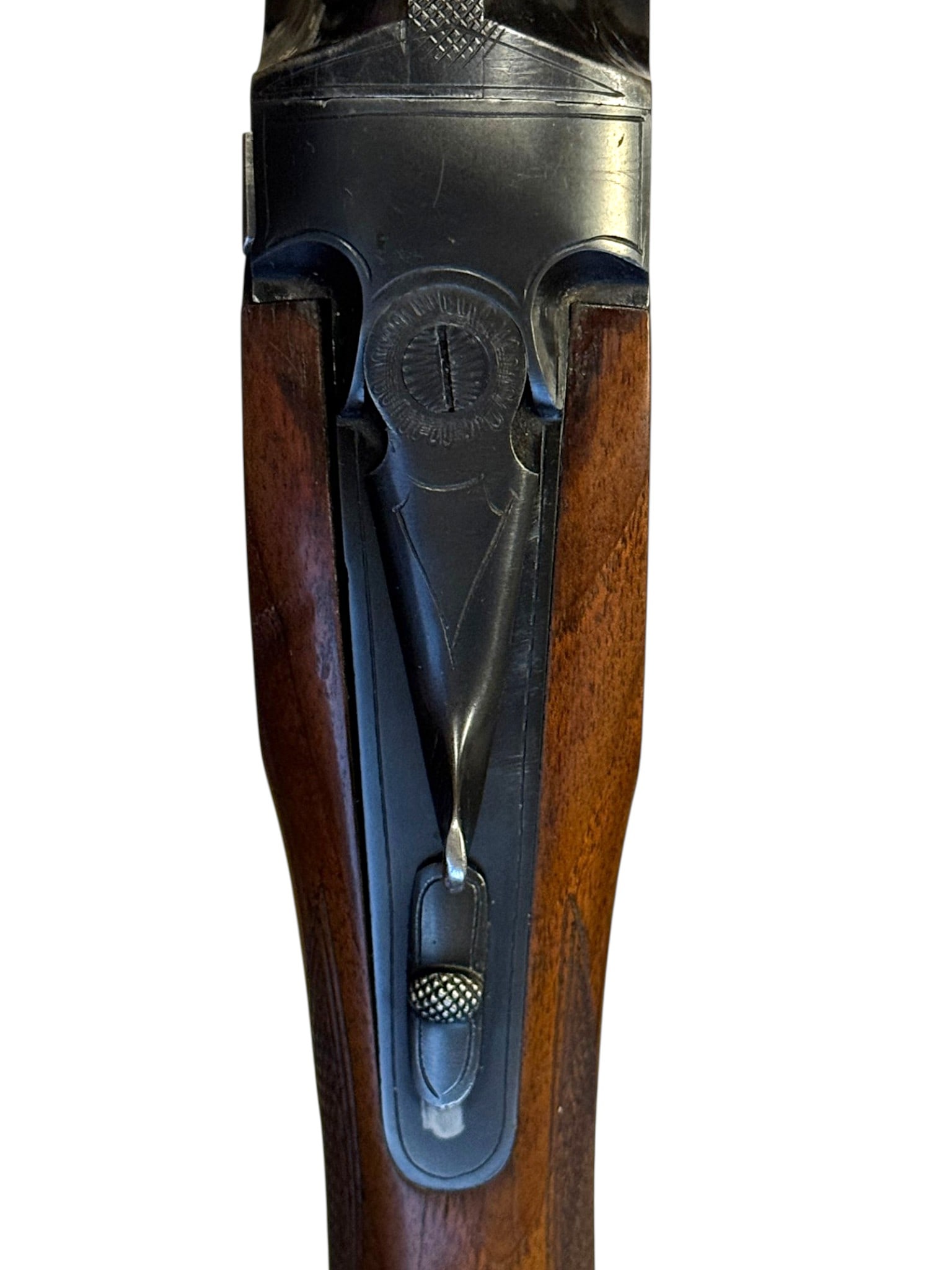 Excellent Spanish F. Sarriugarte Lightwood Game 12 GA. O/U Double Barrel Hammerless Shotgun - 2