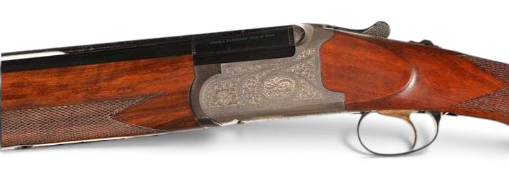 Excellent Engraved Spanish Zabala Hermanos 12 GA. O/U Double Barrel Shotgun with Ejectors: S#: 60-03-3439 | 27.75" Vent-Rib Barrel Missing front sight | 3" Chamber | 14-1/2" Length of Pull | Comes with Ejectors | Screw-in Full Chokes installed that can be taken out | Checkered Walnut Wood
