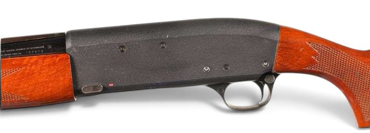 Excellent French Fusil Perfex Brevete 12 GA. Semi-Automatic Shotgun: S#: 137123 | 27.5" Vent-Rib Barrel | 2-3/4" Chamber | 14" Length of Pull | Full Choke |||| CONDITION: Excellent. Retaining 98% Original Matte Finish with white freckling on receiver. Mechanically