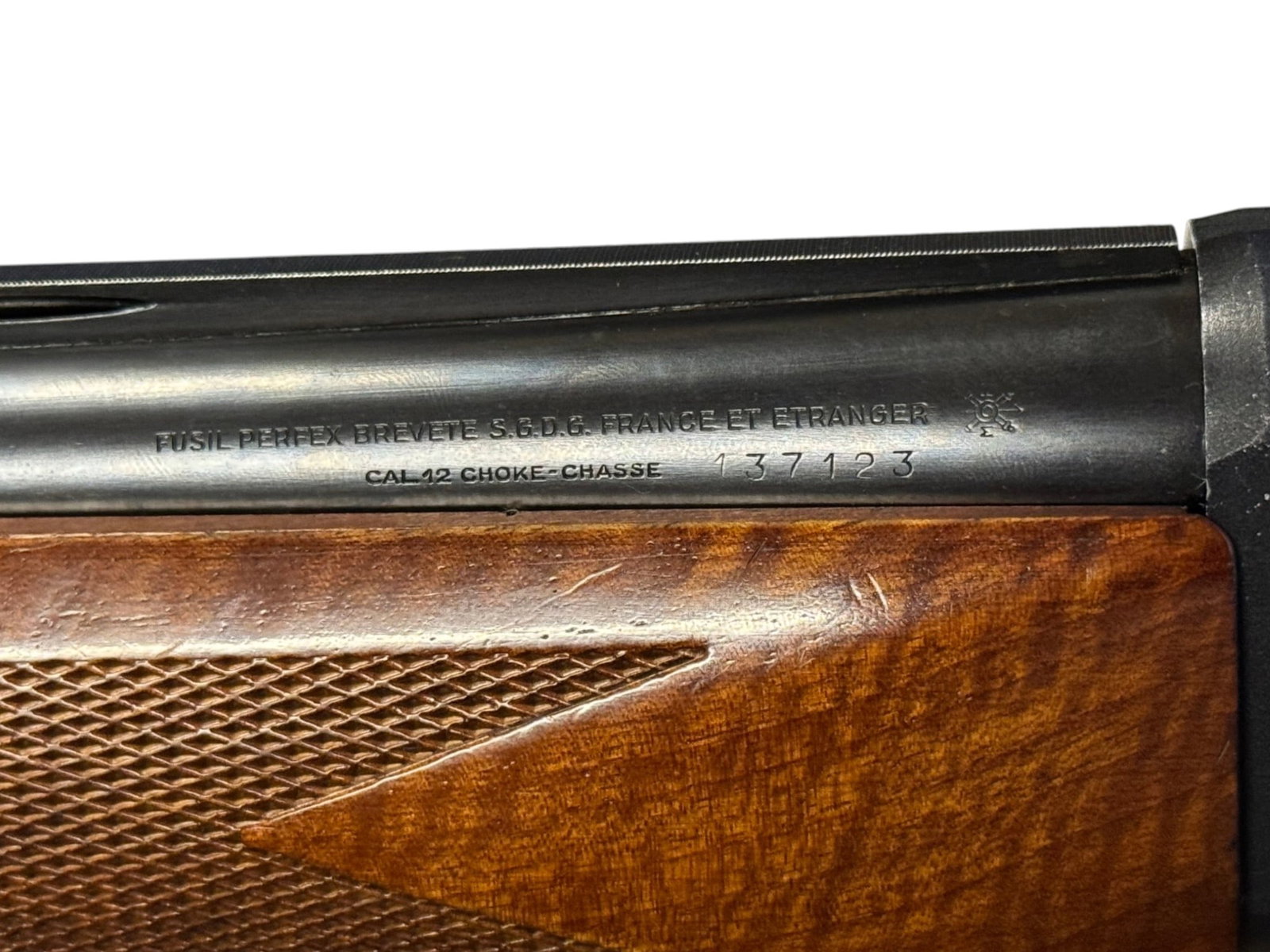 Excellent French Fusil Perfex Brevete 12 GA. Semi-Automatic Shotgun - 2