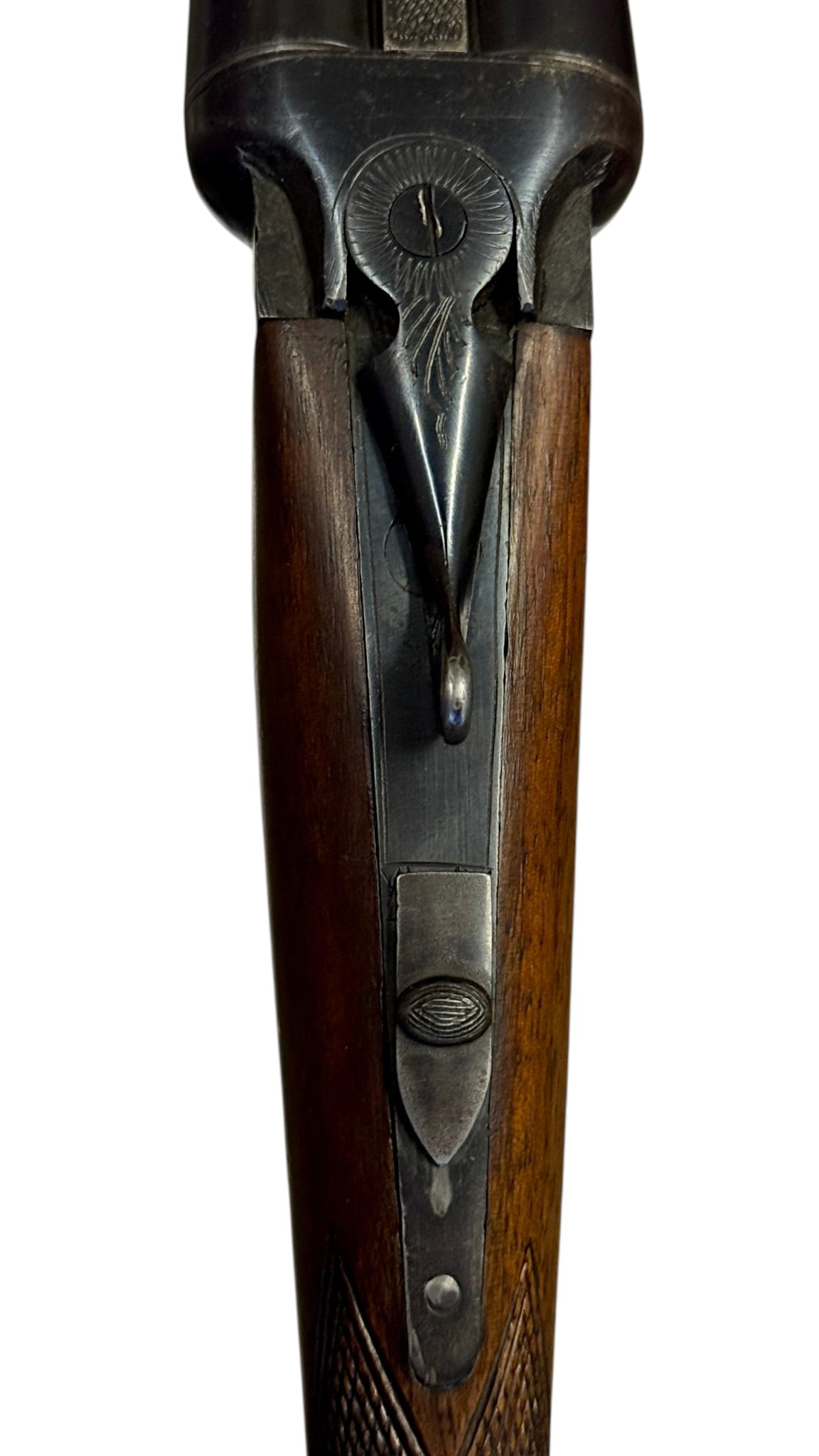 Spanish Miguel Larranaga 12 GA. SXS Double Barrel Hammerless Shotgun - 2