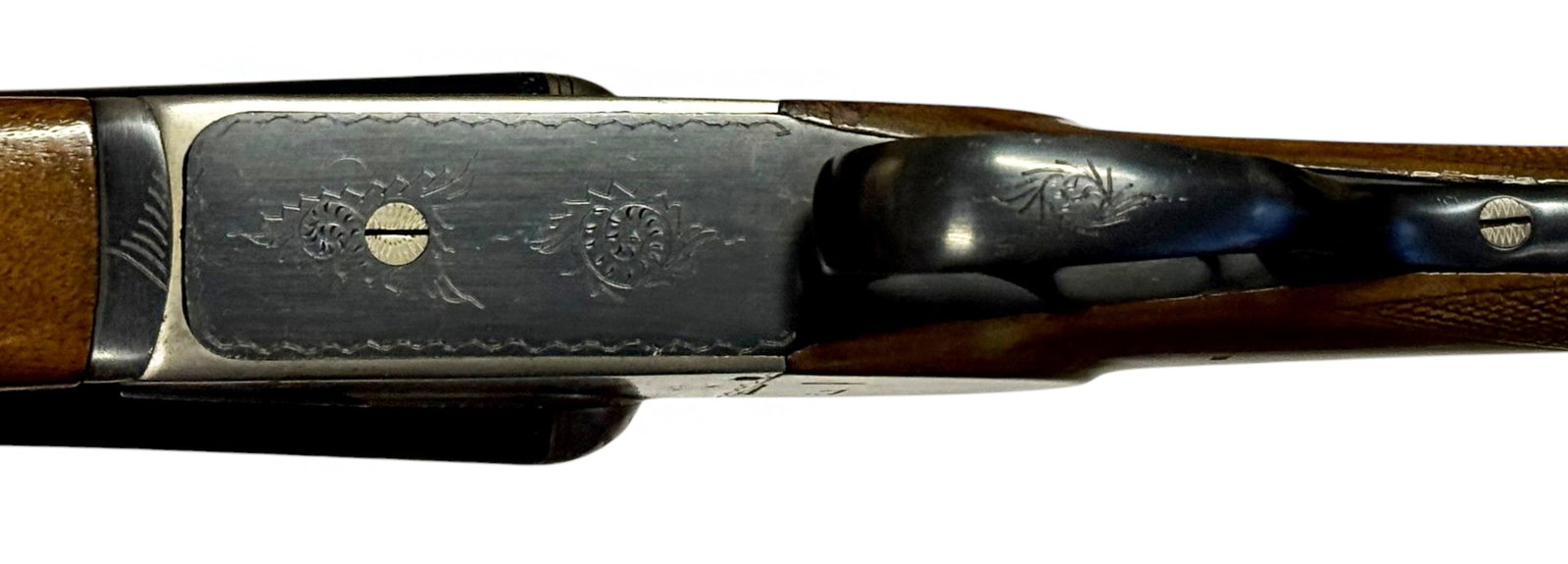 Excellent Engraved Spanish 12 GA. SXS Double Barrel Greener Crossbolt Action Shotgun - 8