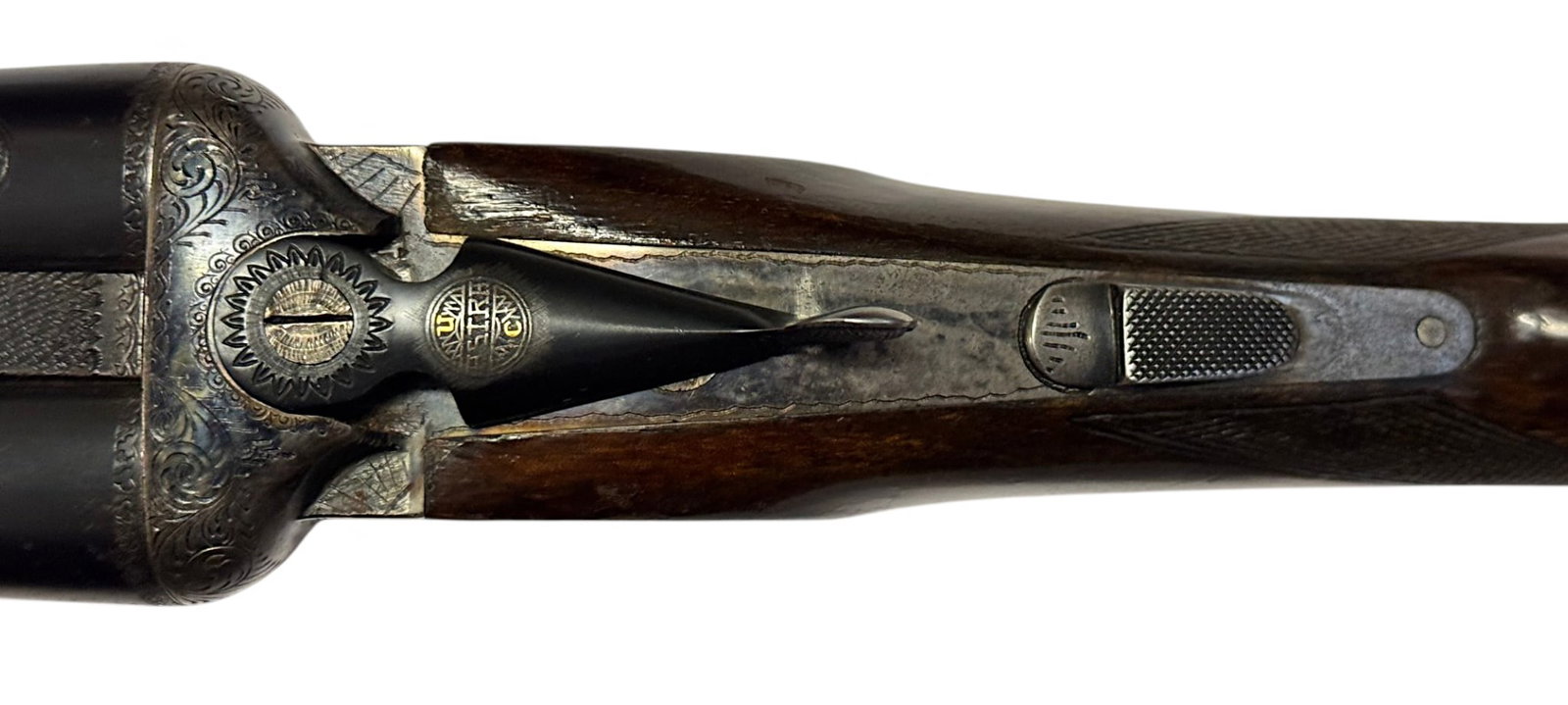 Excellent Engraved Spanish 1961 Astra Model 841 SXS Double Barrel 12 GA. Boxlock Shotgun - 2