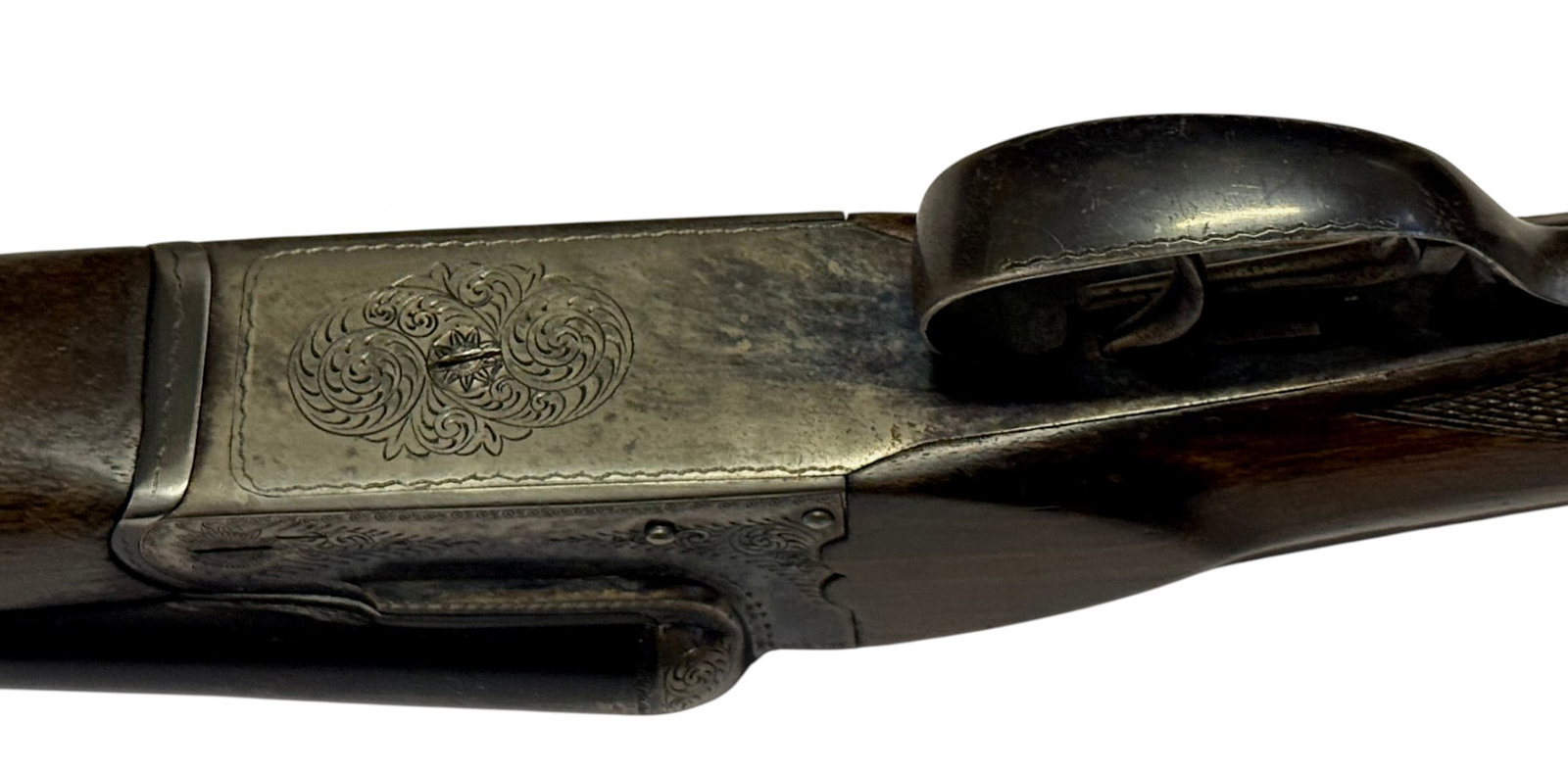 Excellent Engraved Spanish 1961 Astra Model 841 SXS Double Barrel 12 GA. Boxlock Shotgun - 5