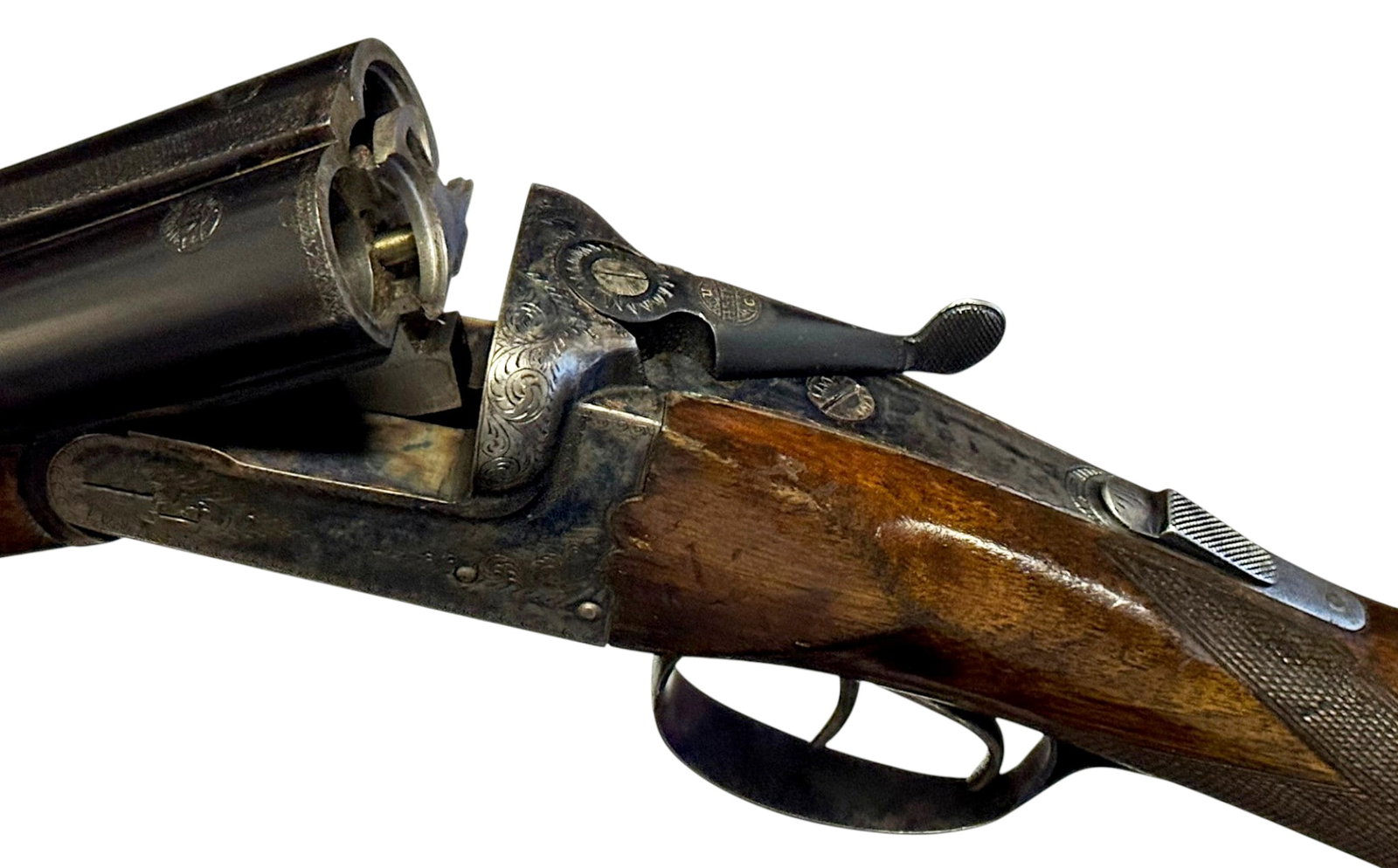 Excellent Engraved Spanish 1961 Astra Model 841 SXS Double Barrel 12 GA. Boxlock Shotgun - 8