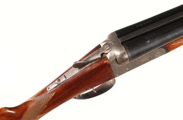 Spanish Master 12 GA. SXS Double Barrel Hammerless Shotgun - 5